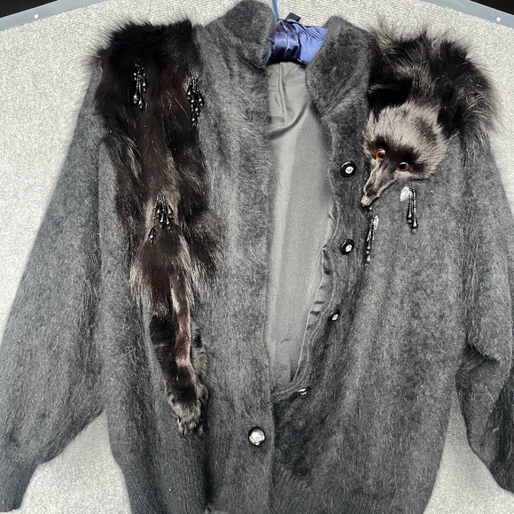 Vintage Fox,shawl style sweater - Picture 1 of 4